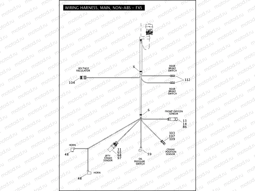 WIRING HARNESS, MAIN, NON-ABS - FXS (5 OF 5)