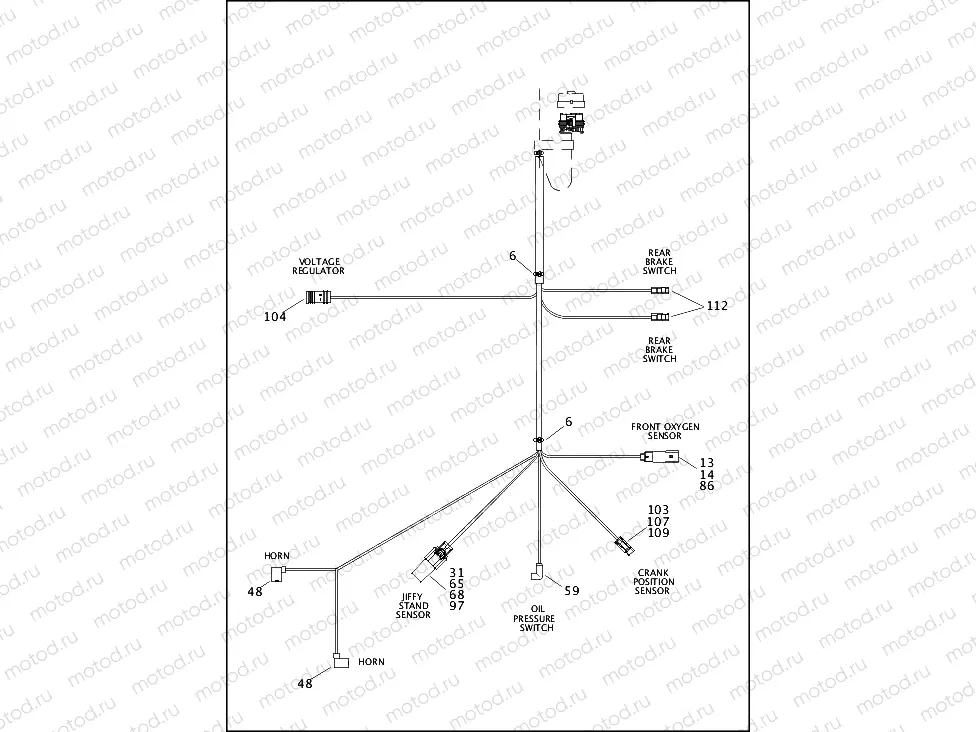 WIRING HARNESS, MAIN, NON-ABS - FXS (5 OF 5)