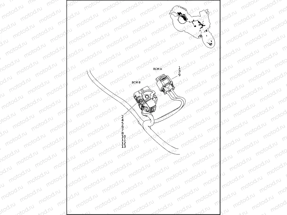 WIRING HARNESS, MAIN RA1250 (3 OF 7)