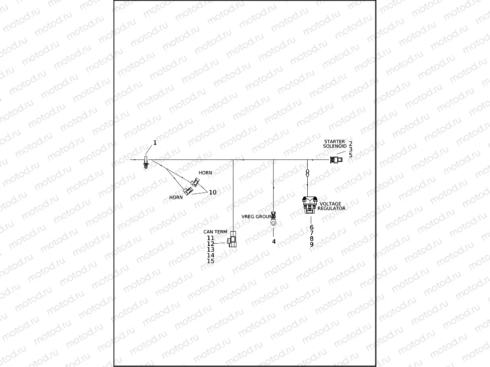 WIRING HARNESS, MAIN RA1250S (7 OF 7)