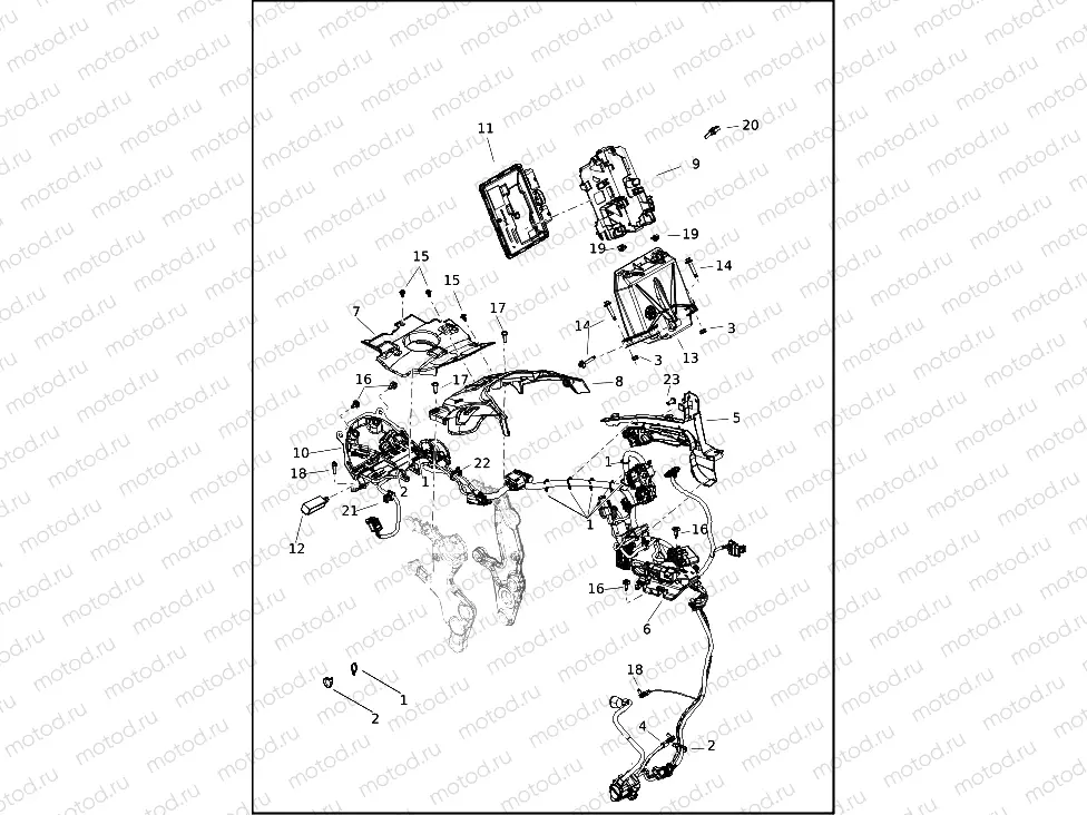 WIRING HARNESS, MAIN RH975 (1 OF 6)