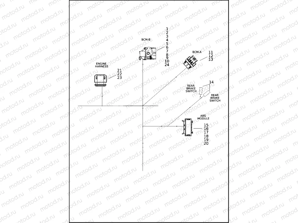 WIRING HARNESS, MAIN RH975S (3 OF 6)