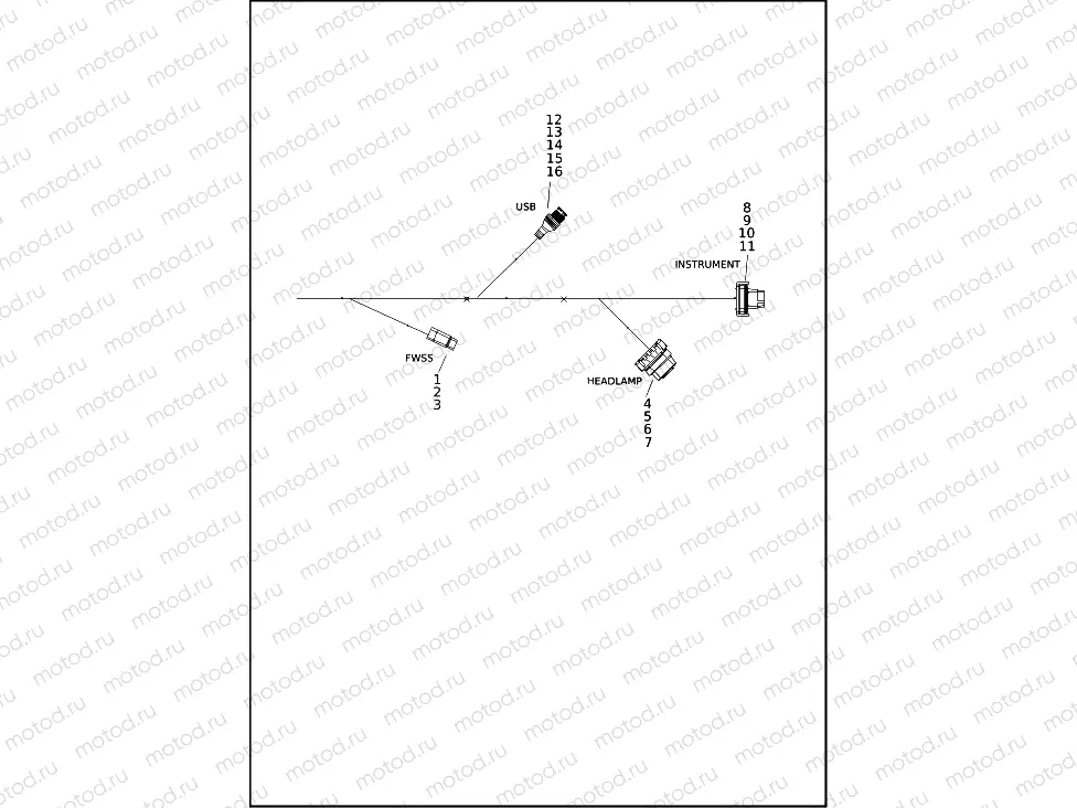 WIRING HARNESS, MAIN RH975S (4 OF 6)