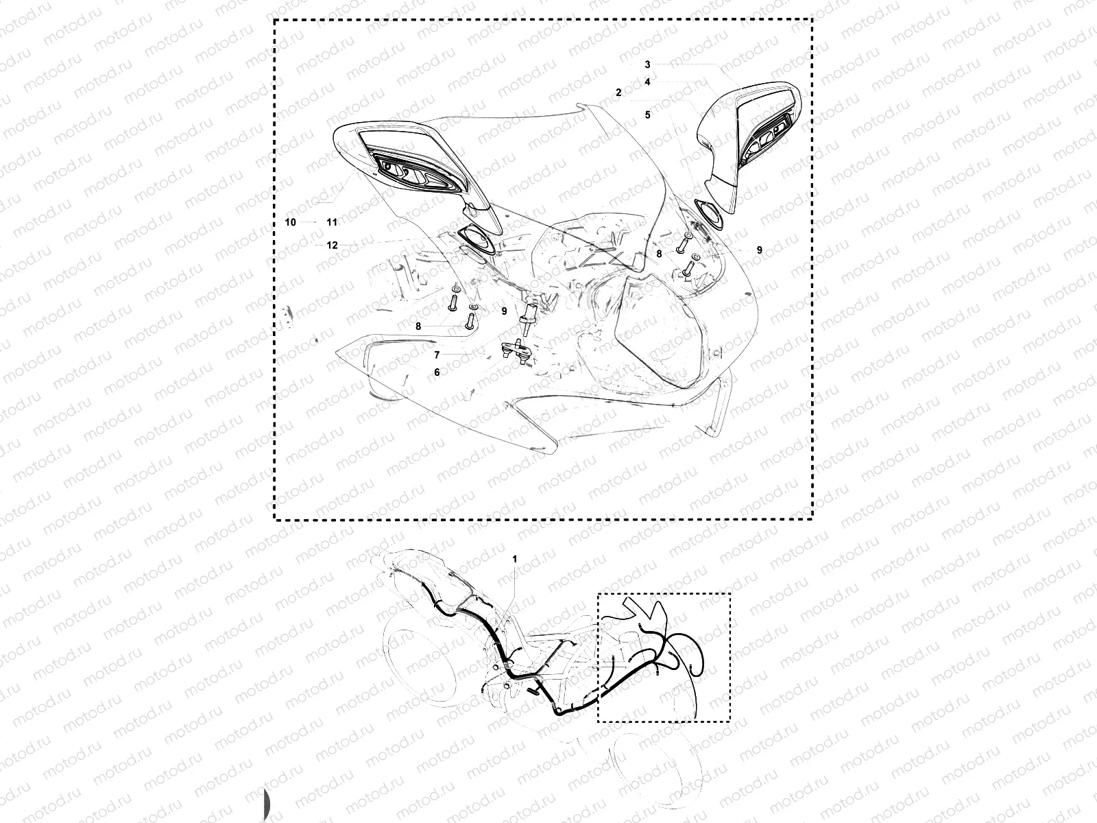 Wiring Harness - Mirrors