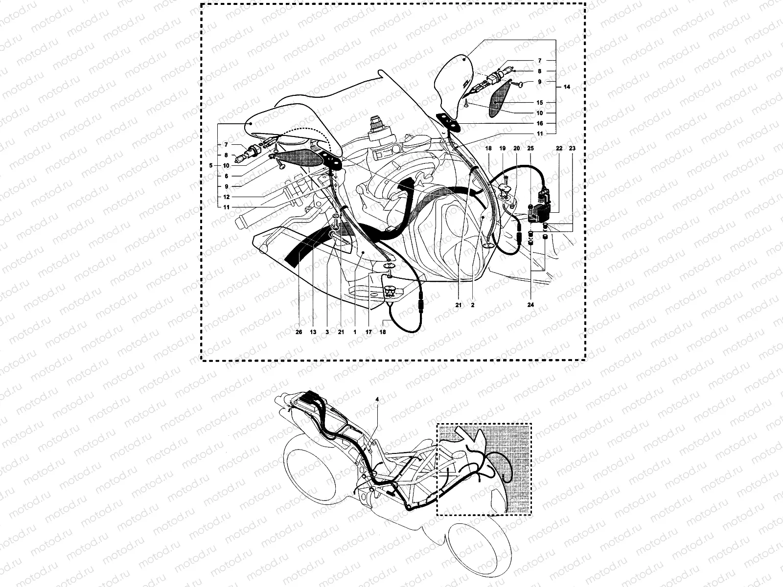 Wiring Harness - Mirrors