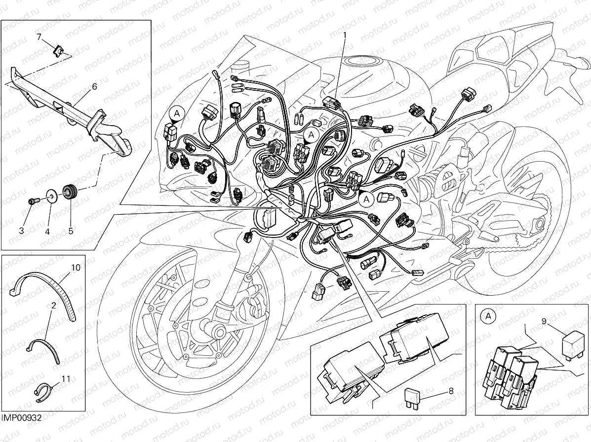 WIRING HARNESS [MOD:959,959 AWS]