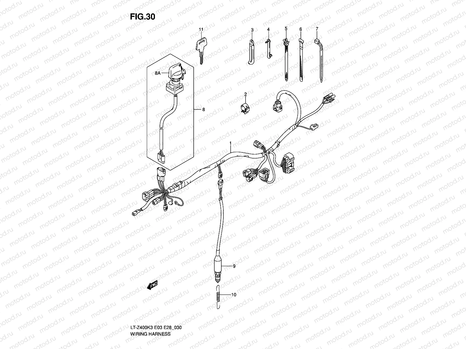 WIRING HARNESS (MODEL K3)