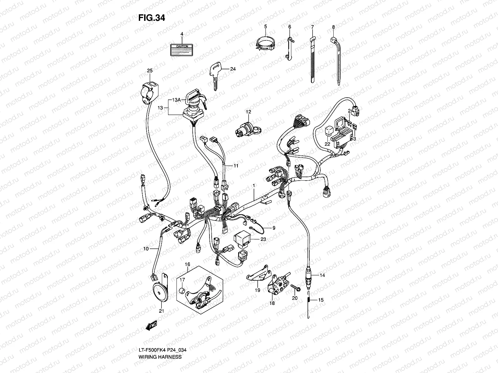WIRING HARNESS (MODEL K4/K5)