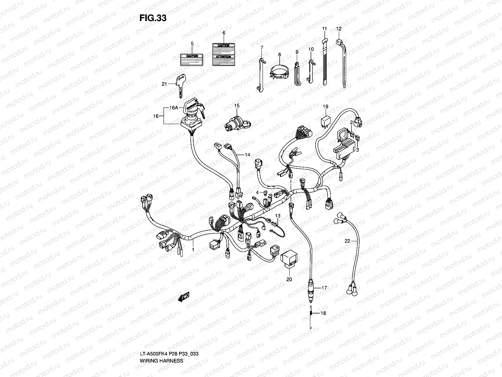 WIRING HARNESS (MODEL K4/K5)