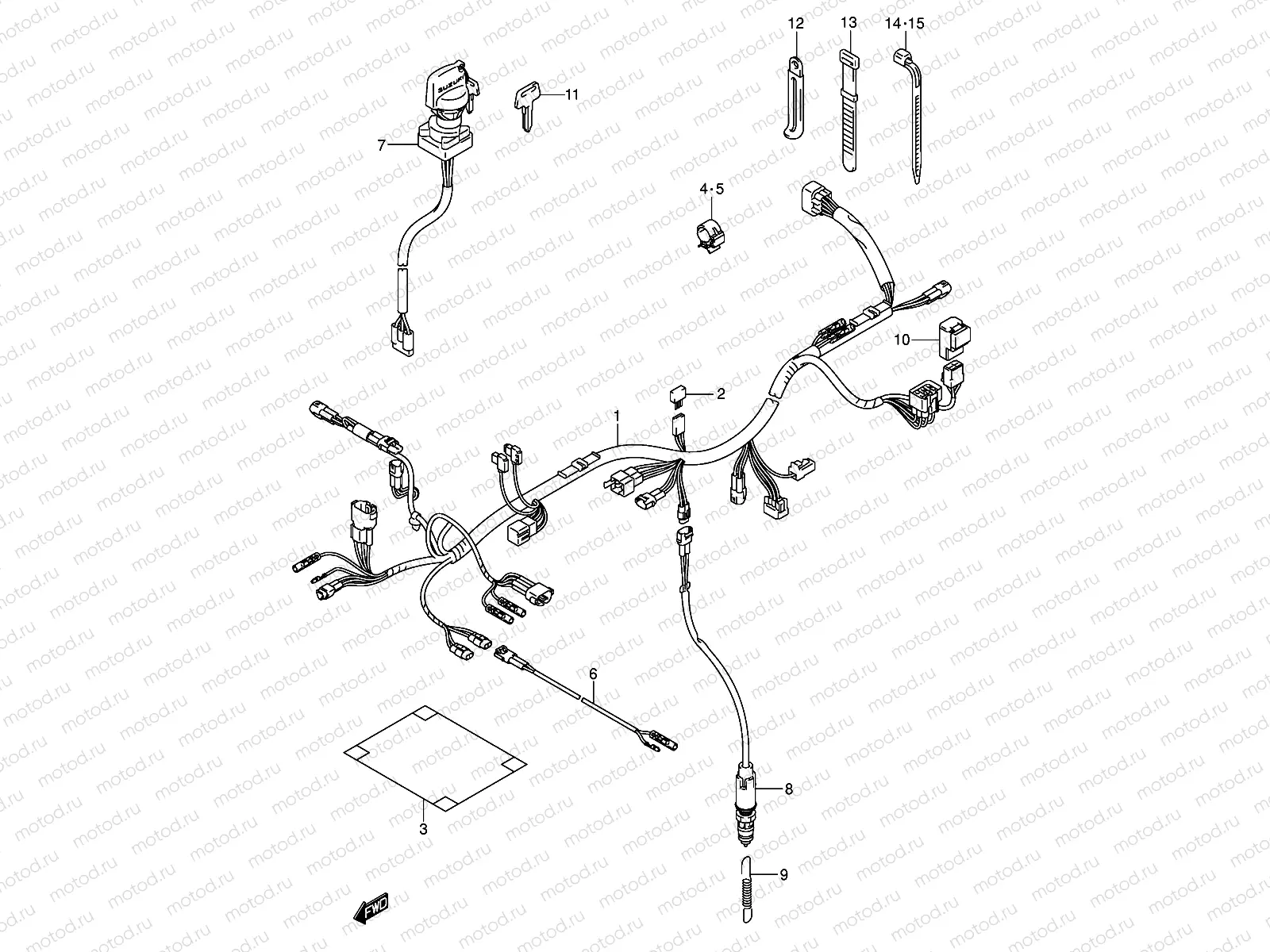 WIRING HARNESS (MODEL K5/K6)