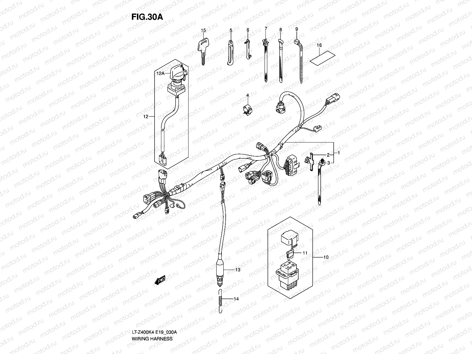 WIRING HARNESS (MODEL K5/K6/K7)