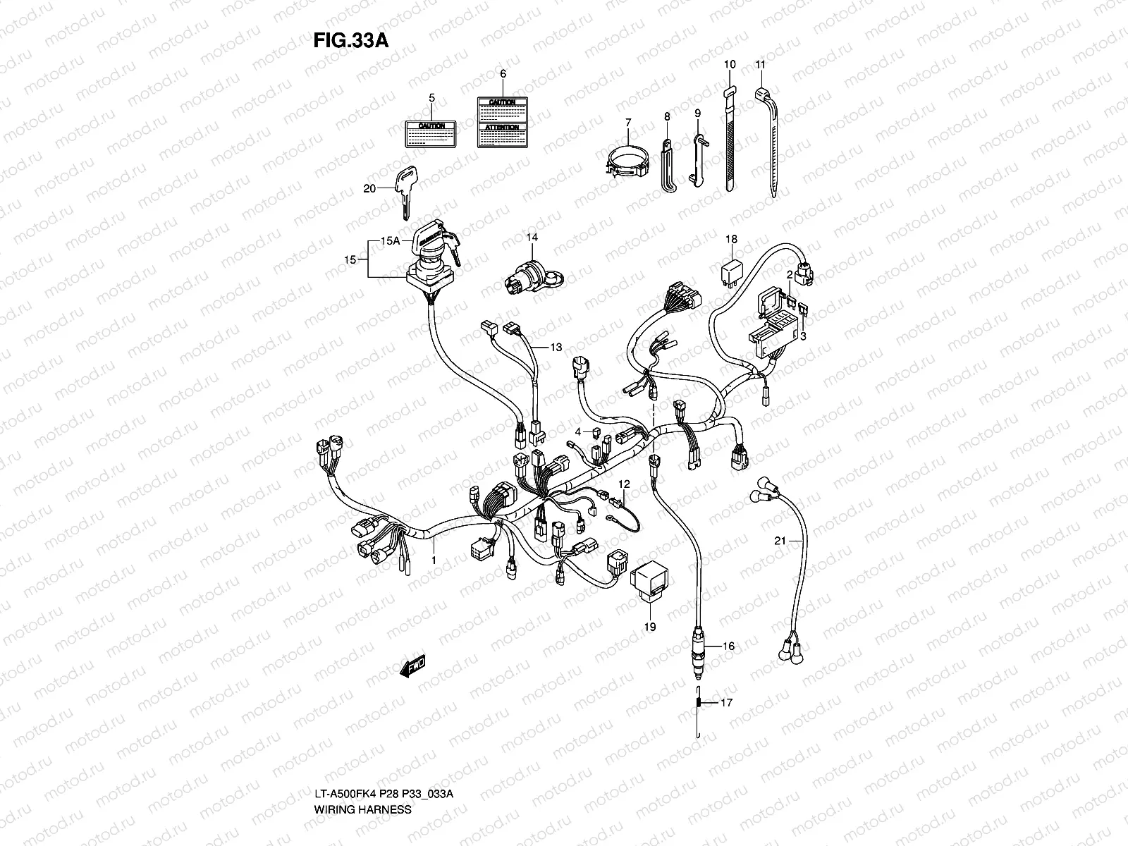 WIRING HARNESS (MODEL K6/K7)