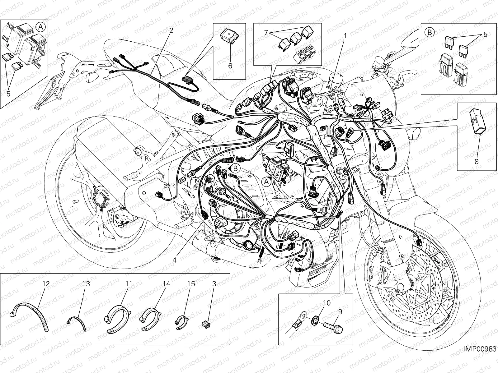WIRING HARNESS [MOD:M 1200R]