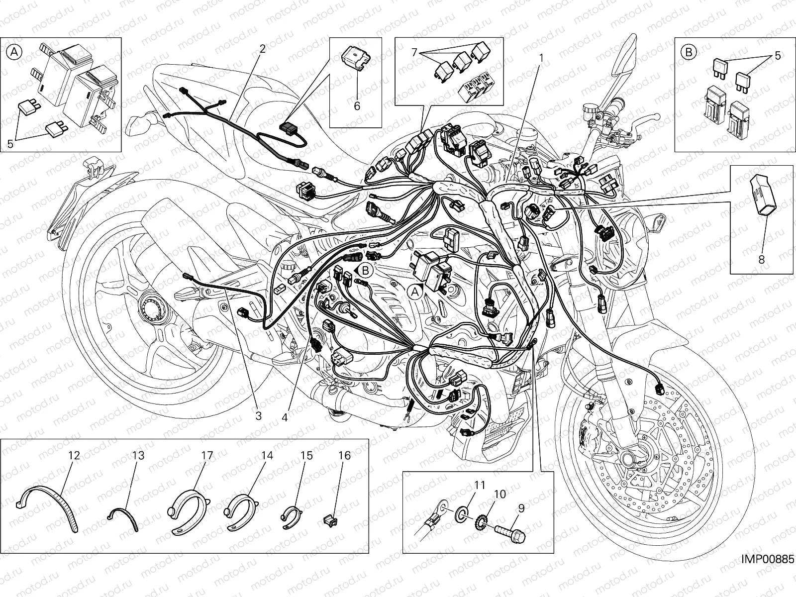 WIRING HARNESS [MOD:M 1200S]
