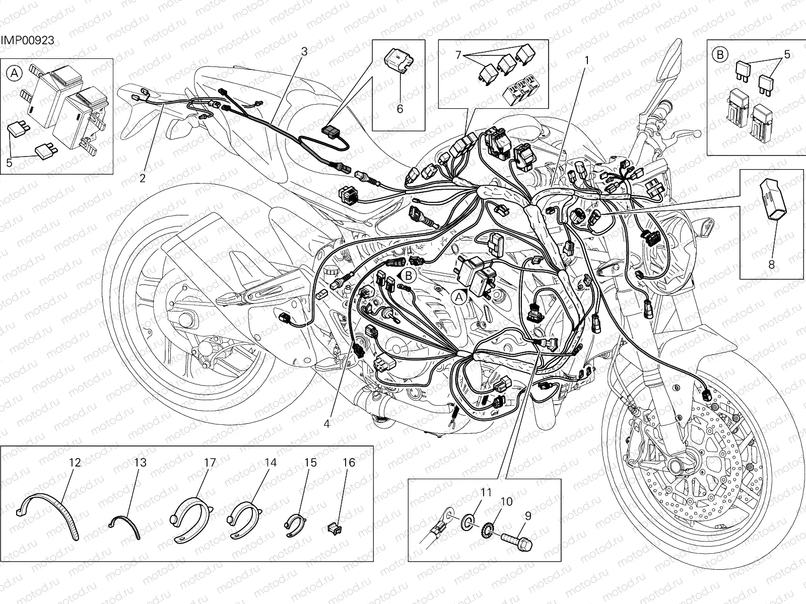 WIRING HARNESS [MOD:M821 STR]