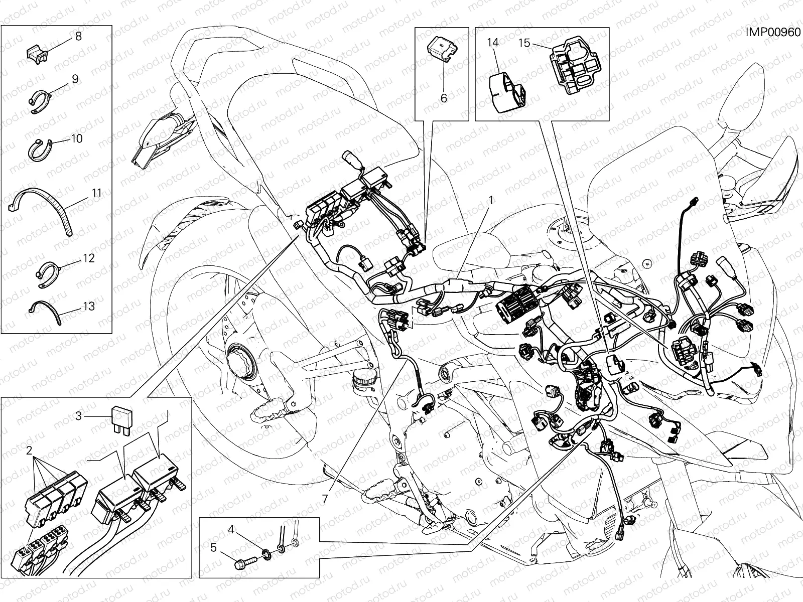 WIRING HARNESS [MOD:MS1200;XST:AUS,EUR,FRA,JAP]