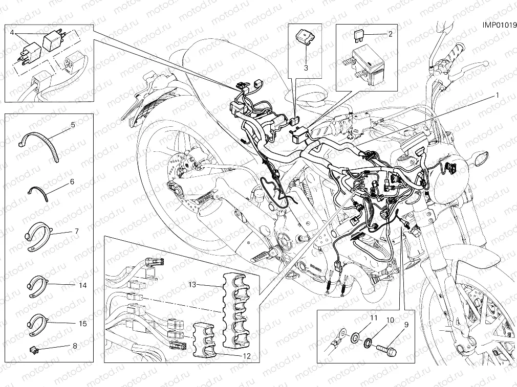 WIRING HARNESS [MOD:SCR800C]