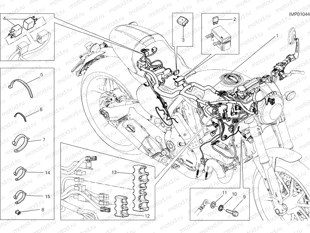 WIRING HARNESS [MOD:SCR800FP]