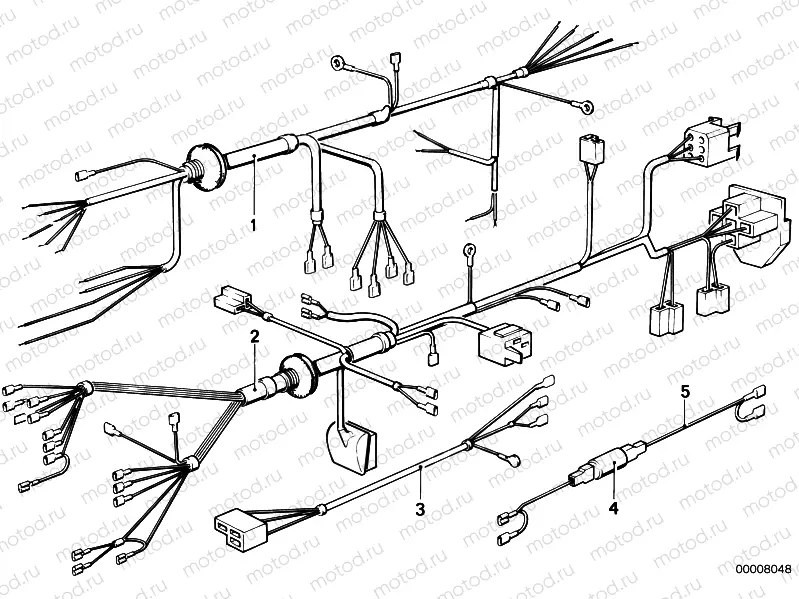 Wiring harness sector chassis