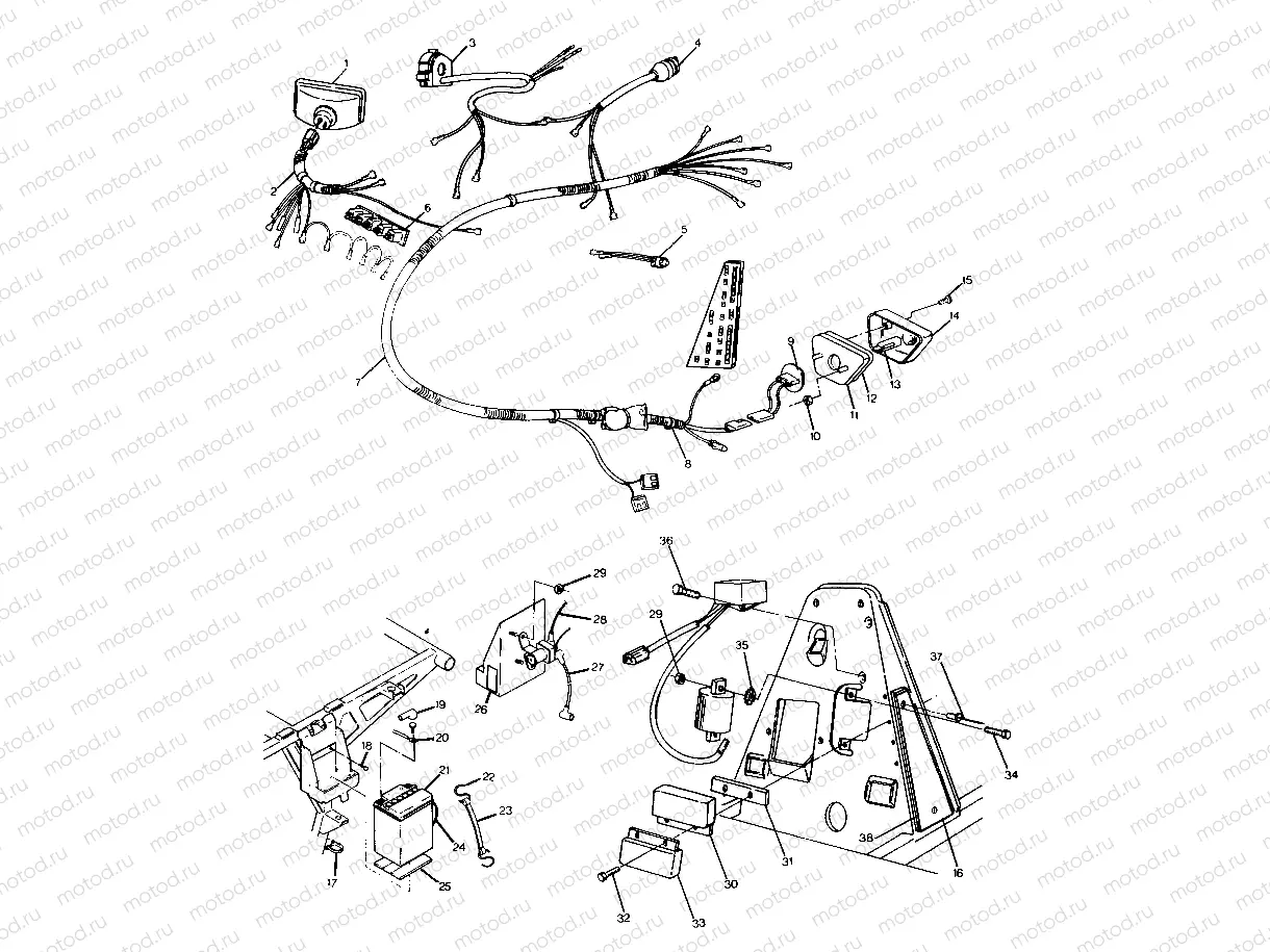 WIRING HARNESS Trail Boss - Update (4919771977027A) | WIRING HARNESS Trail Boss - Update (4919771977027A)