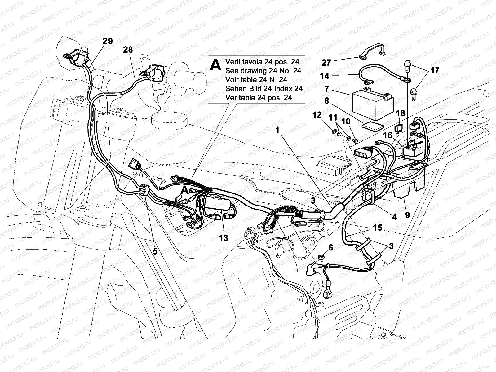 WIRING HARNESS USA (250-450-510)