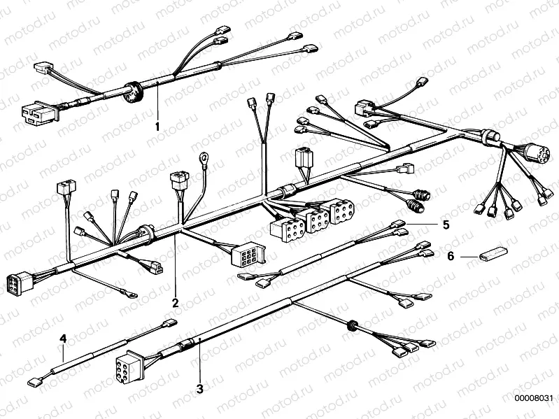 Wiring harness/chassis/engine/tail light