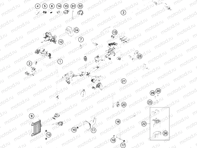 WIRING HARNESS|Frame|11