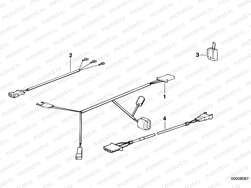 Wiring set flash signalling light