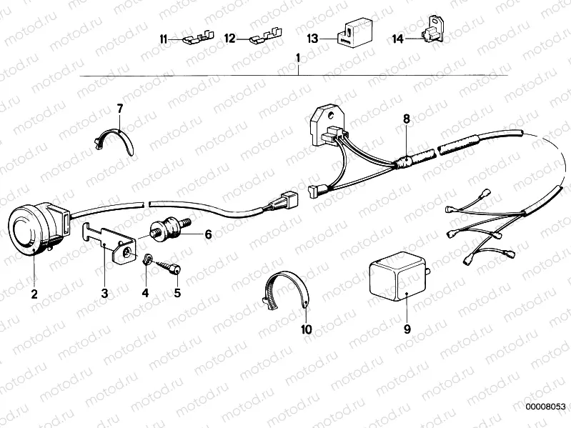 Wiring warning buzzer