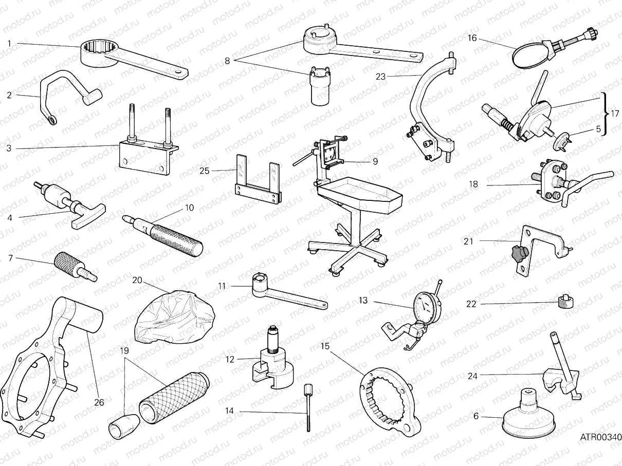 WORKSHOP SERVICE TOOLS, ENGINE