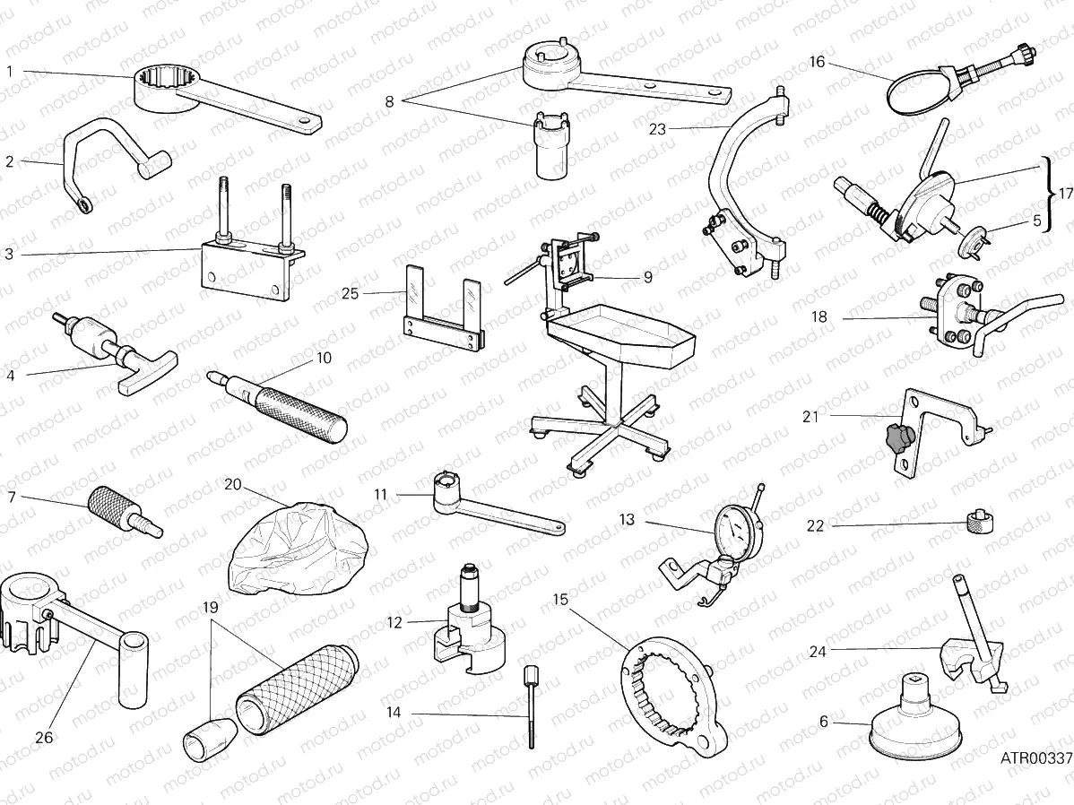 WORKSHOP SERVICE TOOLS, ENGINE
