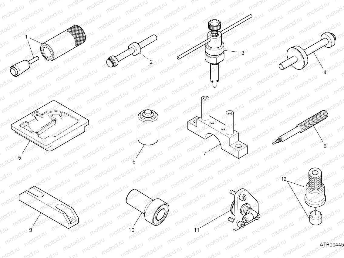 Workshop service tools (engine)