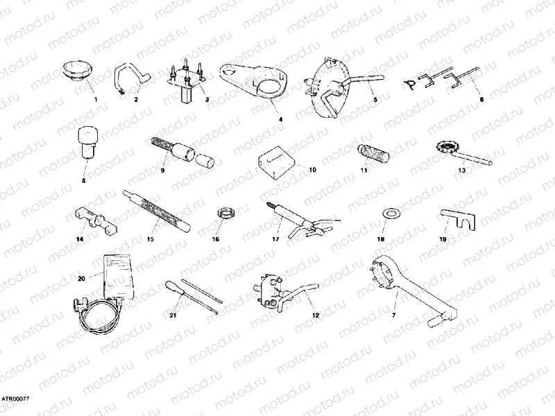 WORKSHOP SERVICE TOOLS, ENGINE I » UNCLASSIFIED