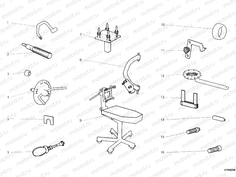 WORKSHOP SERVICE TOOLS, ENGINE I » UNCLASSIFIED