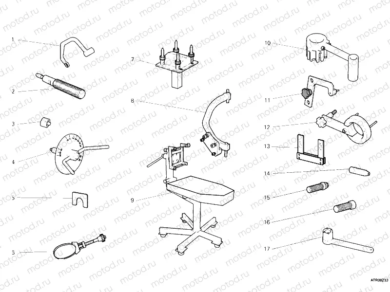 WORKSHOP SERVICE TOOLS, ENGINE I » UNCLASSIFIED