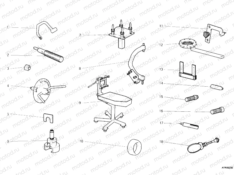 WORKSHOP SERVICE TOOLS, ENGINE I » UNCLASSIFIED