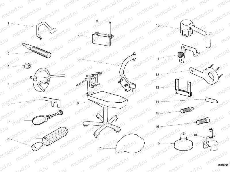 WORKSHOP SERVICE TOOLS, ENGINE I » UNCLASSIFIED