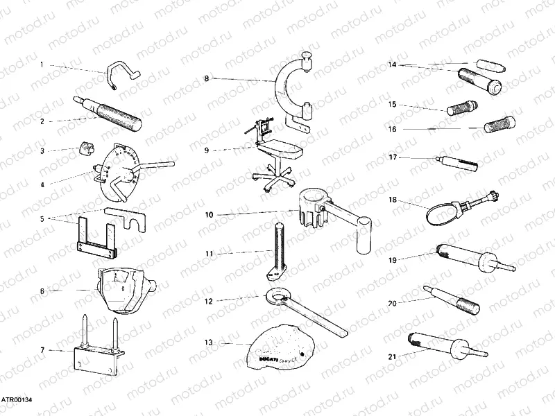 WORKSHOP SERVICE TOOLS, ENGINE I » UNCLASSIFIED