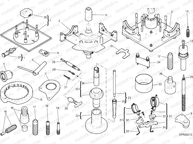 WORKSHOP SERVICE TOOLS, ENGINE I » UNCLASSIFIED