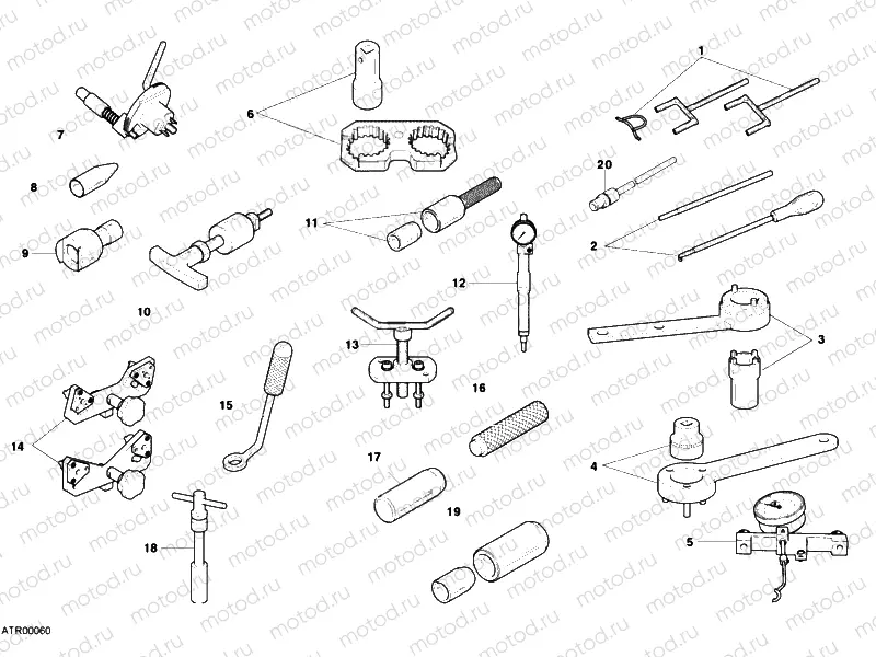 WORKSHOP SERVICE TOOLS, ENGINE II » UNCLASSIFIED