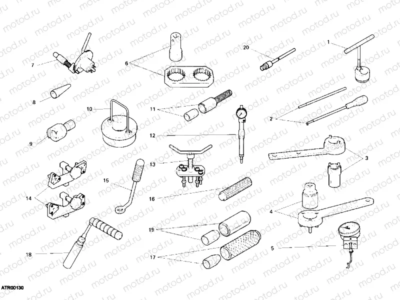 WORKSHOP SERVICE TOOLS, ENGINE II » UNCLASSIFIED