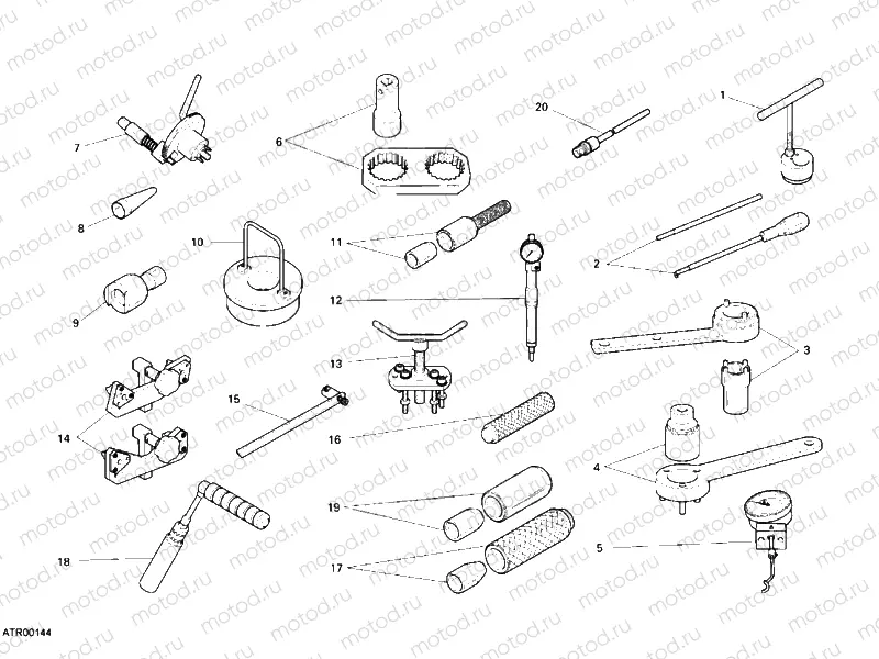 WORKSHOP SERVICE TOOLS, ENGINE II » UNCLASSIFIED