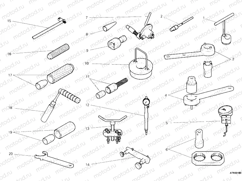 WORKSHOP SERVICE TOOLS, ENGINE II » UNCLASSIFIED