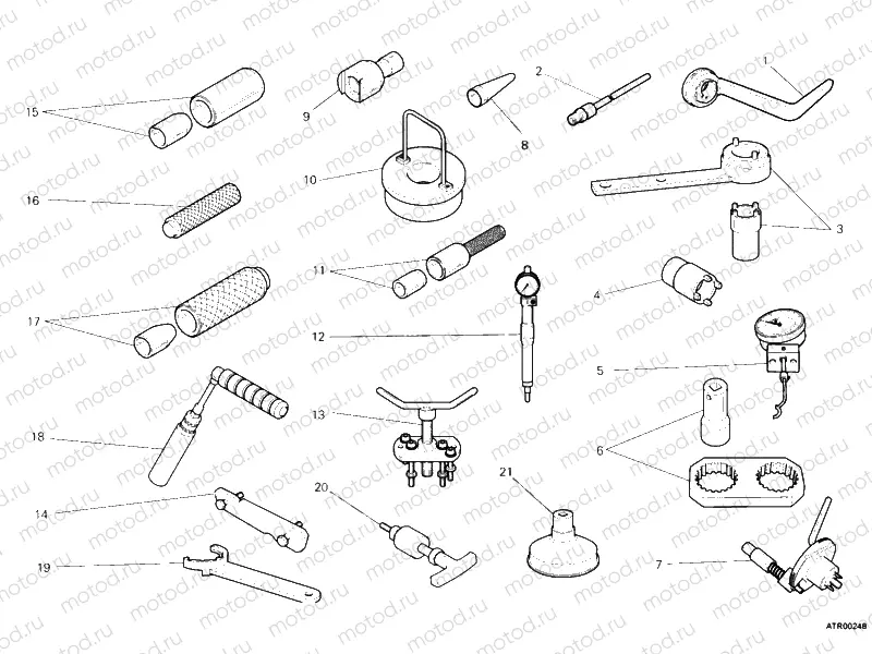 WORKSHOP SERVICE TOOLS, ENGINE II » UNCLASSIFIED