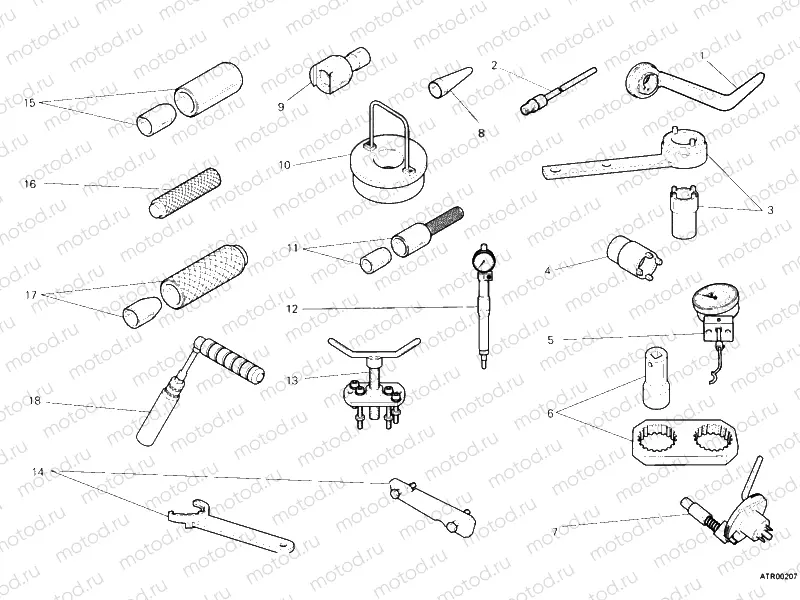 WORKSHOP SERVICE TOOLS, ENGINE II » UNCLASSIFIED