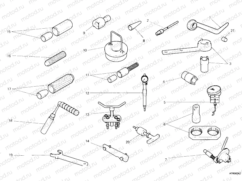 WORKSHOP SERVICE TOOLS, ENGINE II » UNCLASSIFIED