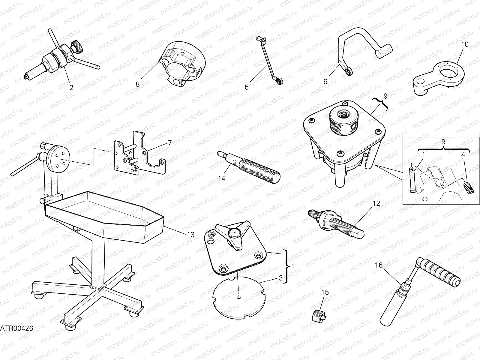 WORKSHOP SERVICE TOOLS (ENGINE) [MOD:SFV2]