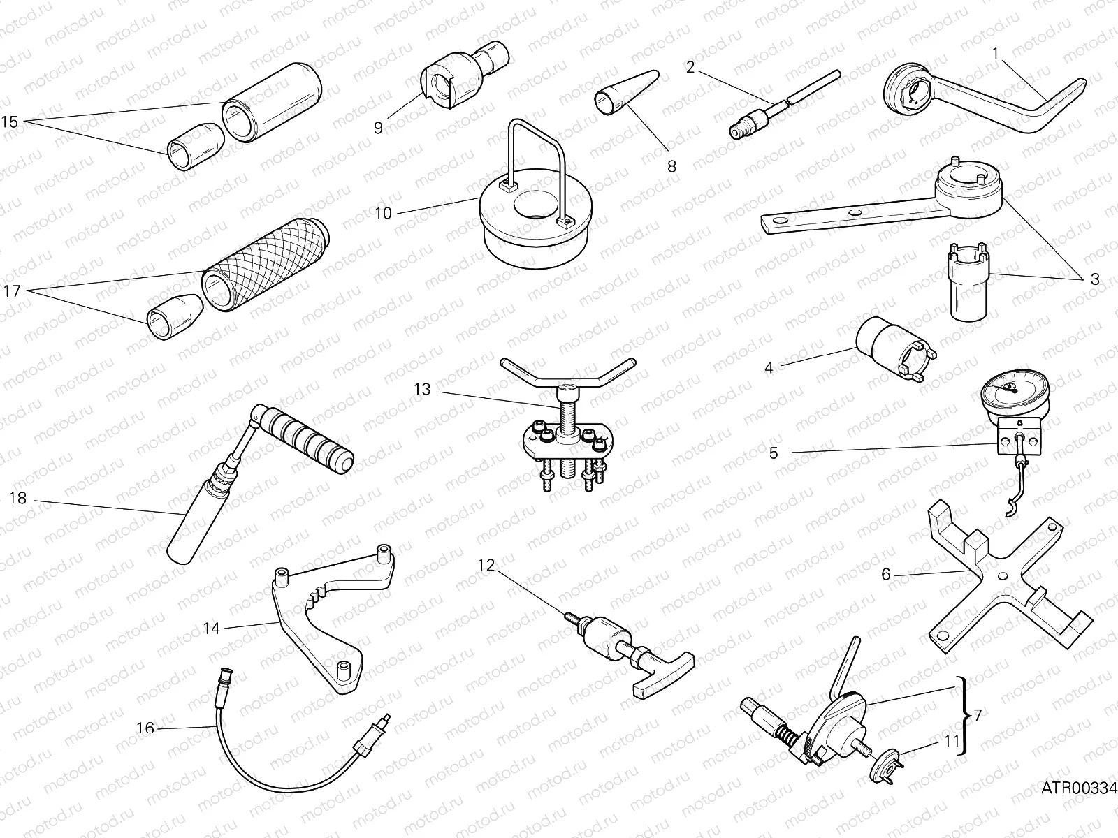 WORKSHOP SERVICE TOOLS, ENGINE [MOD:XDIAVELS]