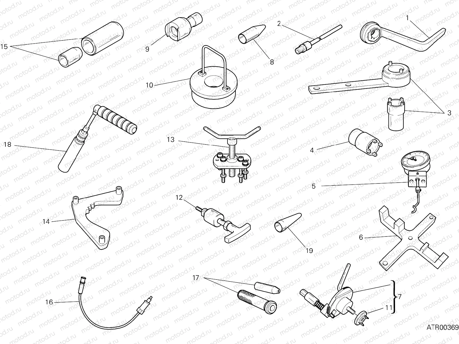 WORKSHOP SERVICE TOOLS, ENGINE [MOD:XDIAVELS]