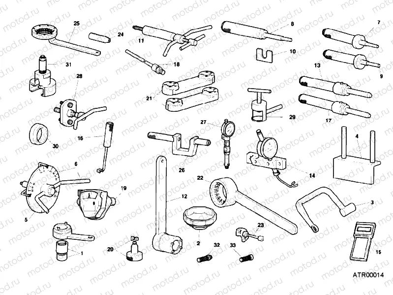 WORKSHOP SERVICE TOOLS, ENGINE » UNCLASSIFIED